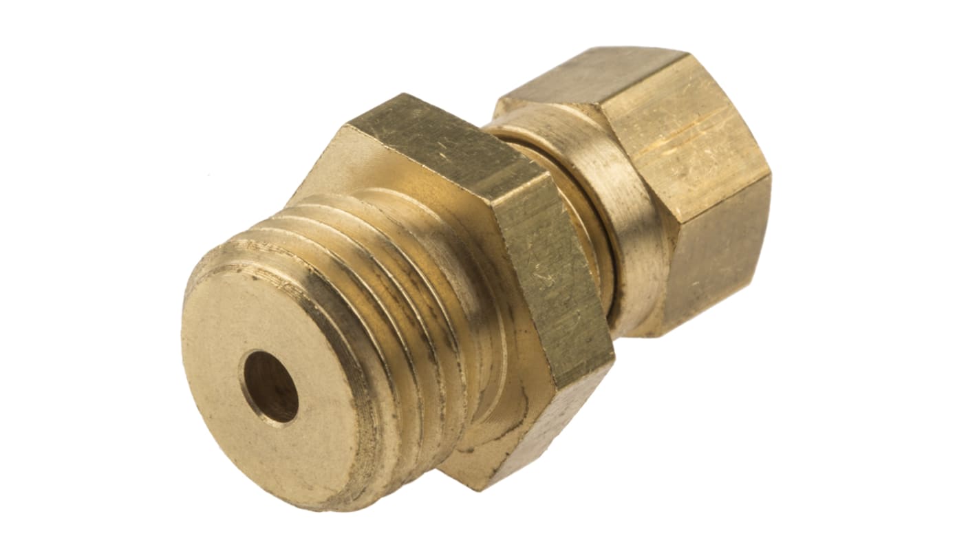 RS PRO, 1/4 BSPP Thermocouple Compression Fitting for Use with Thermocouple, 3mm Probe, RoHS Compliant Standard