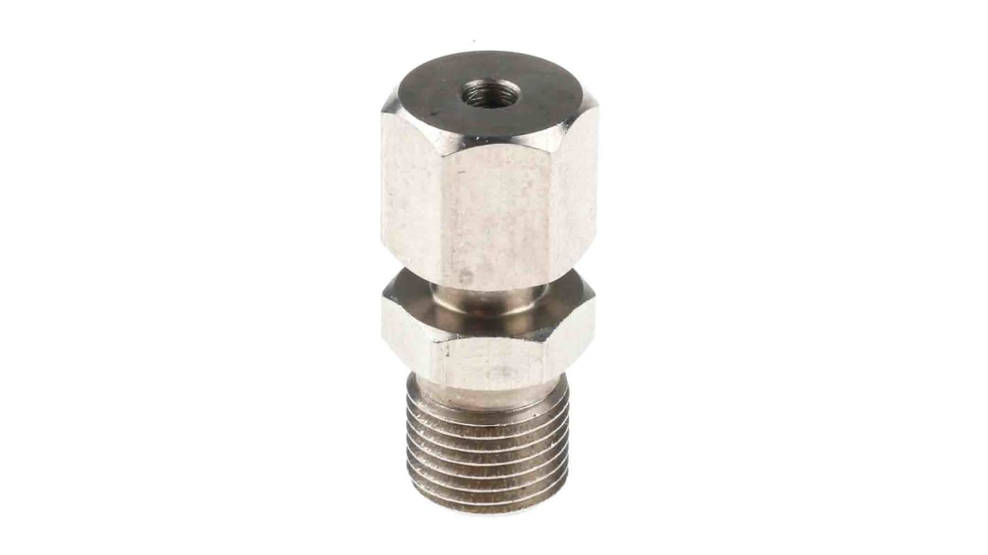 RS PRO, 1/8 BSPP Thermocouple Compression Fitting for Use with Thermocouple, 3mm Probe, RoHS Compliant Standard