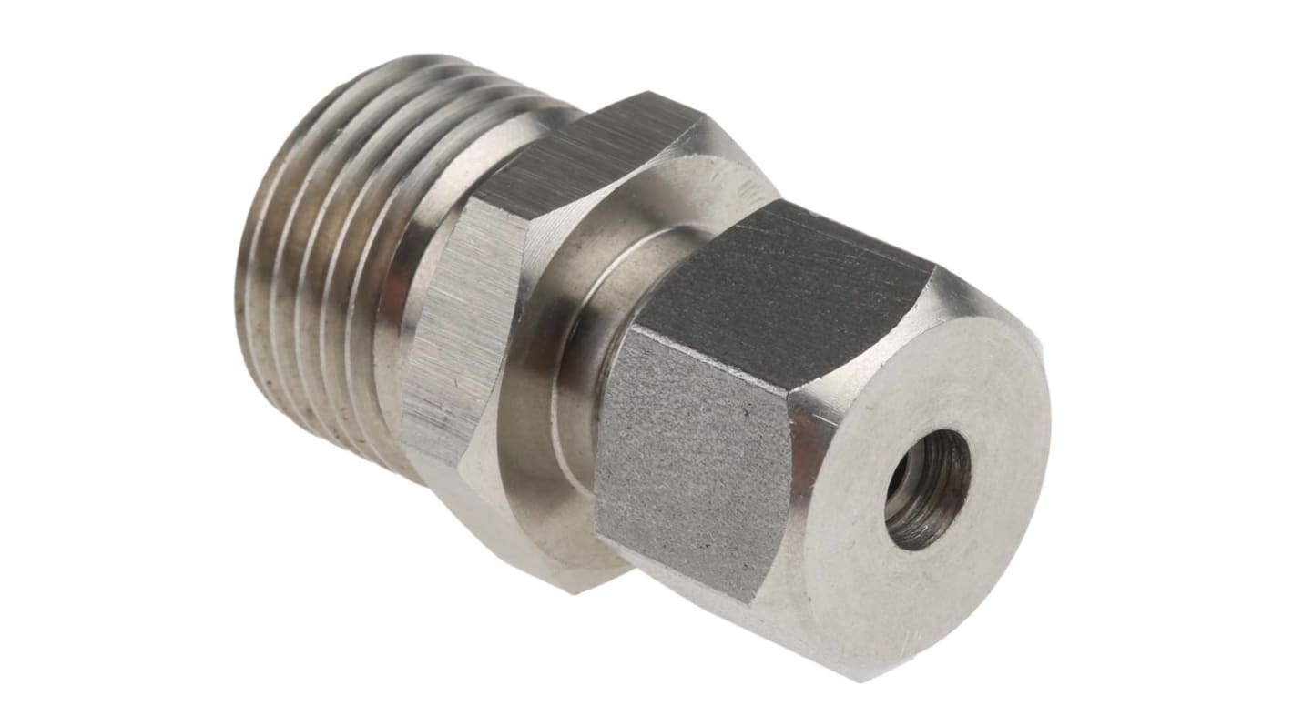 RS PRO Thermocouple Compression Fitting for Use with Thermocouple, 1/2 BSPP, 6mm Probe, RoHS Compliant Standard