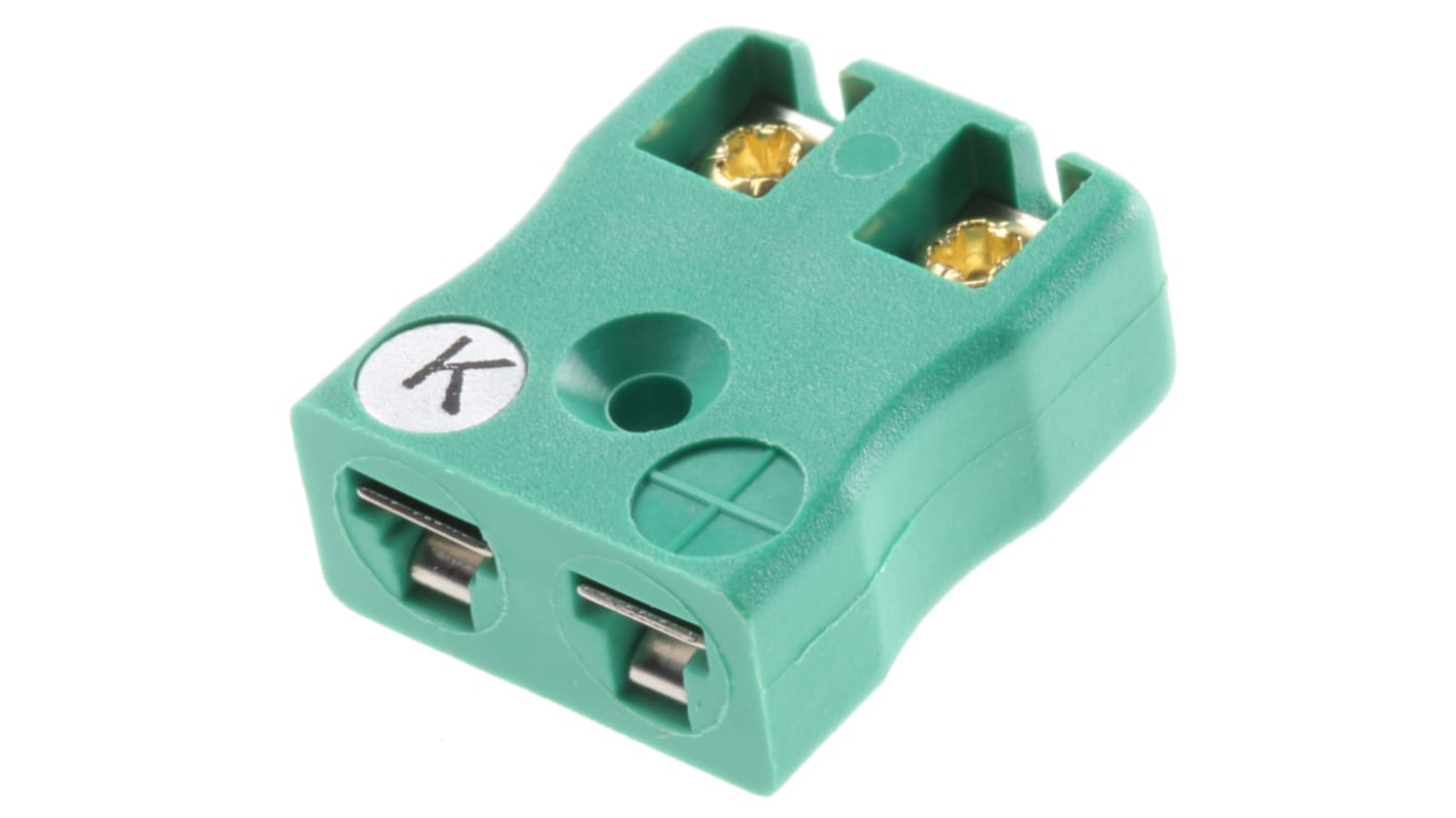 RS PRO PCB Mounting Thermocouple Connector for Use with Type K Thermocouple, Miniature Size, IEC Standard