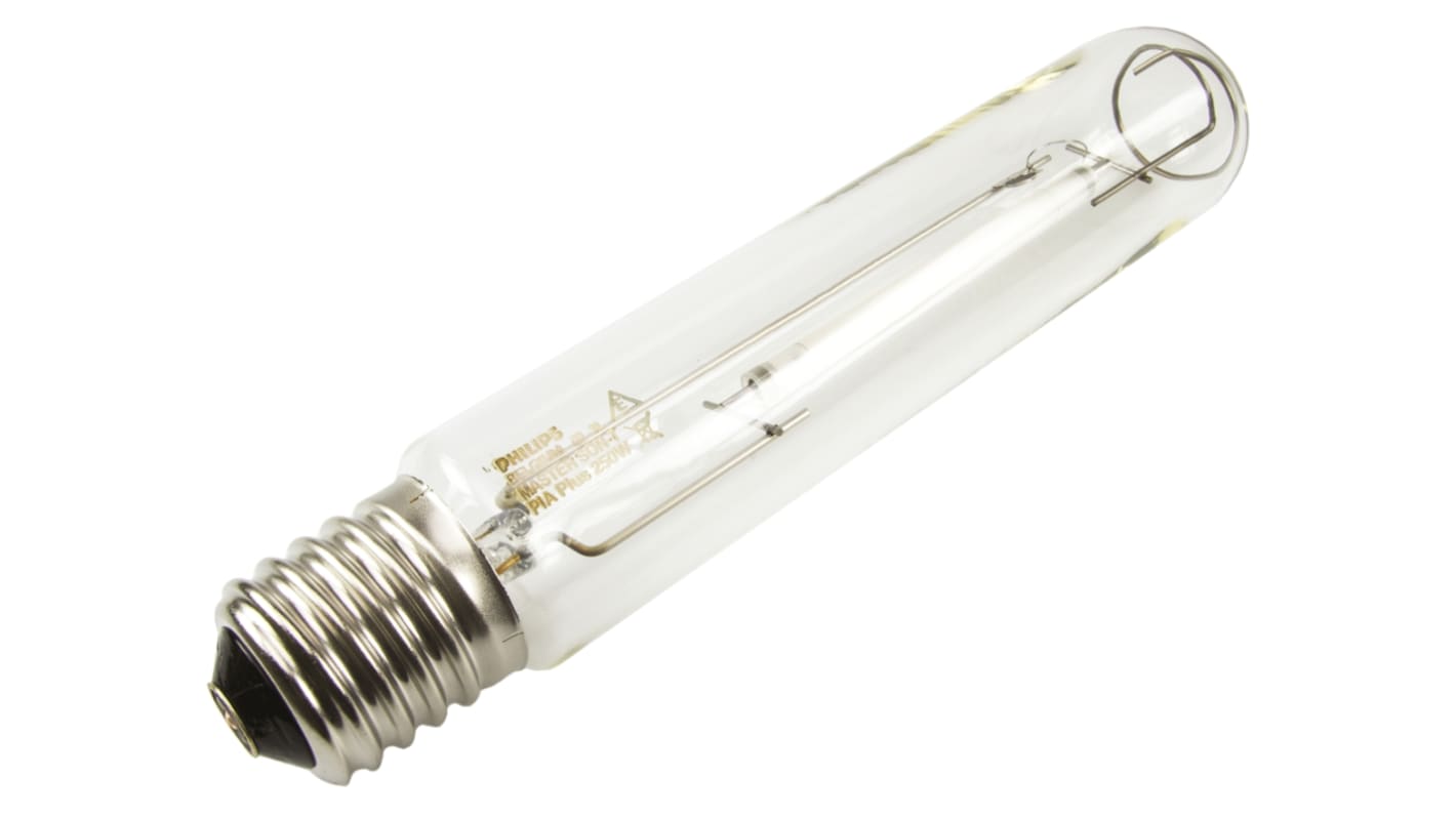 250 W Clear Tubular SON-T Sodium Lamp, GES/E40, 2000K, 48mm