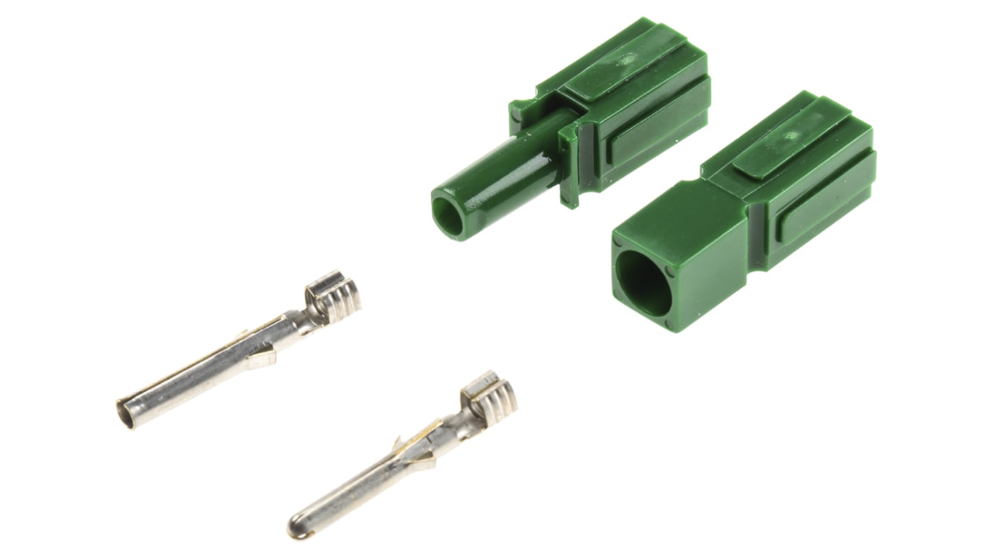 Conector de batería Anderson Power Products, Hembra a Macho, de color Verde, 10A