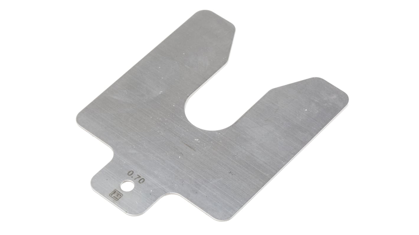 Stainless Steel Pre-Cut Shim, 75mm x 75mm x 0.7mm