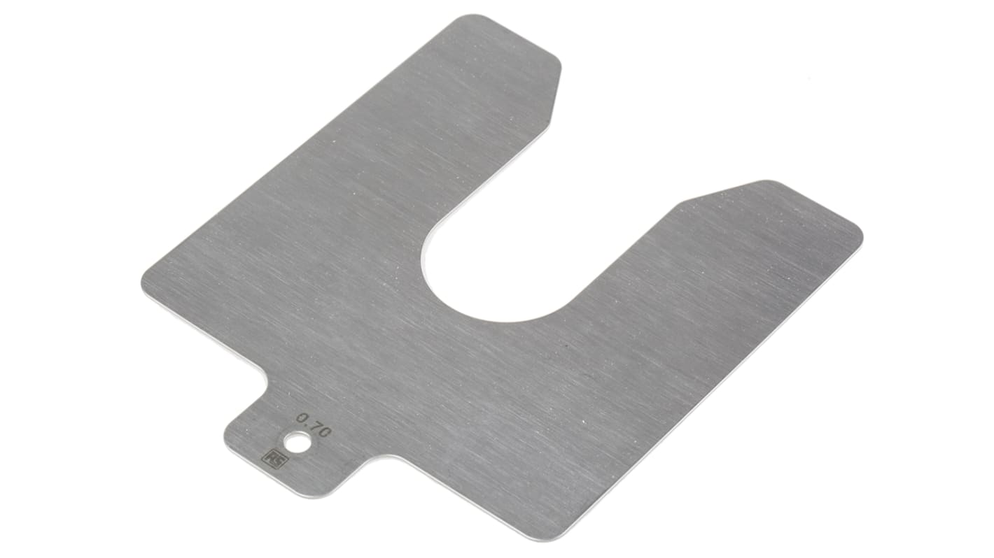 Stainless Steel Pre-Cut Shim, 100mm x 100mm x 0.7mm