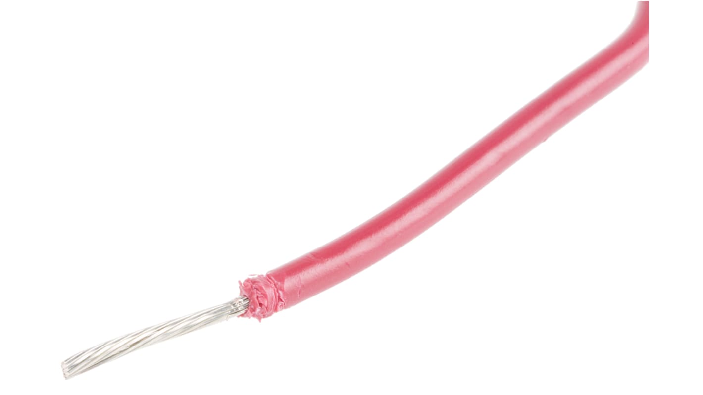 Alpha Wire Red 0.75 mm² Hook Up Wire, 18 AWG, 16/0.25 mm, 30m, PVC Insulation