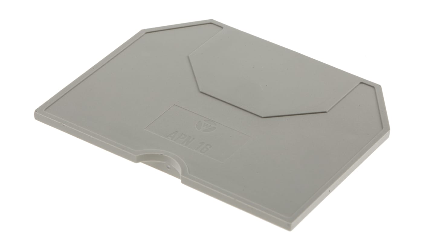 RS PRO End Cover for Use with DIN Rail Terminal Blocks