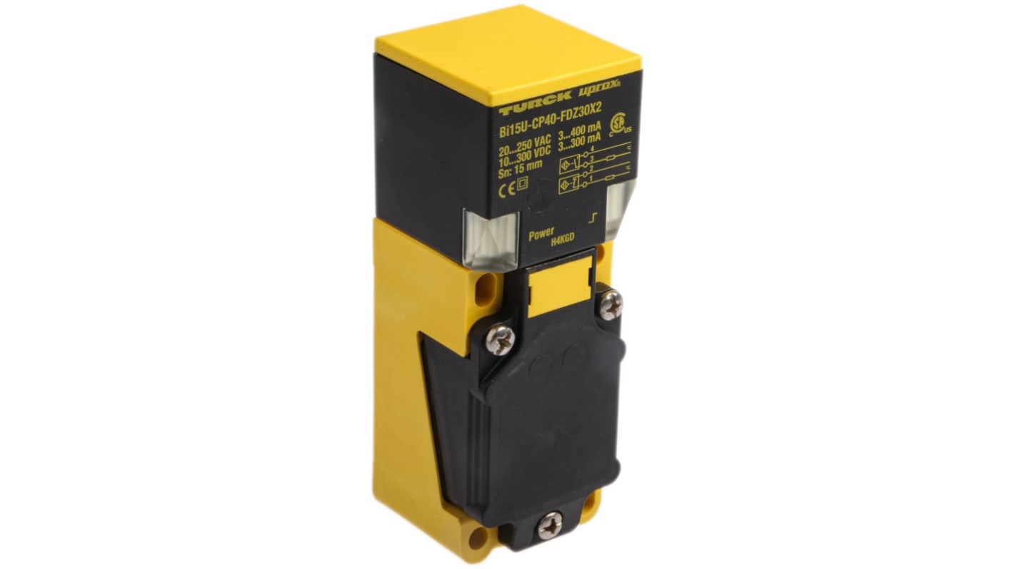 Turck Näherungssensor Induktiv, Kubisch 15 mm 10 → 300 V dc, 20 → 250 V ac / 250 mA, 300 mA, IP68