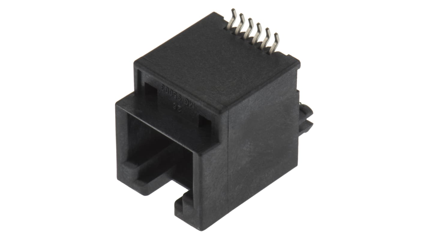 Connettore RJ11 Femmina Molex, 6P6C vie, Montaggio superficiale