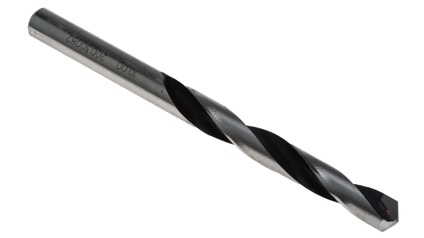 Broca helicoidal HSS; Solid Carbide Tipped Dormer, diámetro 10mm x 133 mm