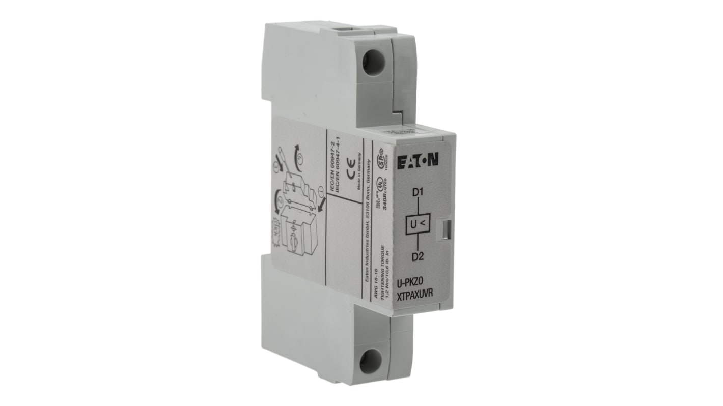 Eaton Under Voltage Release for Use with PKE Series, PKM0 Series, PKZM0 Series, PKZM01 Series, PKZM0-T Series, PKZM4