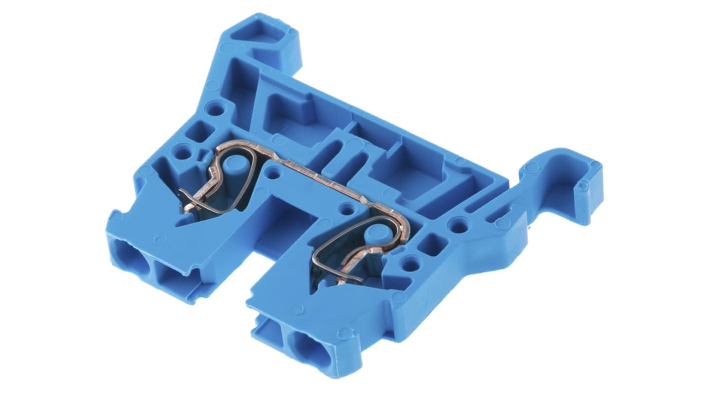 Wago 870 Series Blue Feed Through Terminal Block, 2.5mm², Single-Level, Cage Clamp Termination, ATEX, IECEx