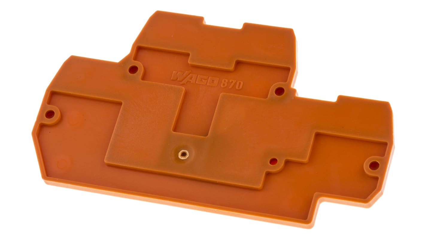 Wago 870 Series End and Intermediate Plate for Use with 870 Series Double Level Terminal Blocks