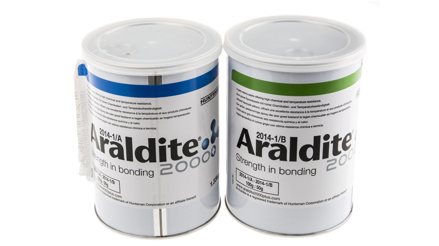 Araldite 2014 Epoxid-Klebstoff Grau für Glasfaserverstärktes Polymer, Metall, Doppelkartusche 2 kg