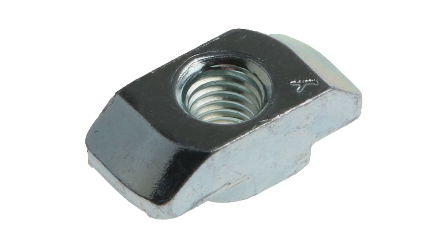 Ecrou à rainure en T Bosch Rexroth, profilé 30 mm, L. 16mm, filetage M5, rainure 8mm en Acier Galvanisé