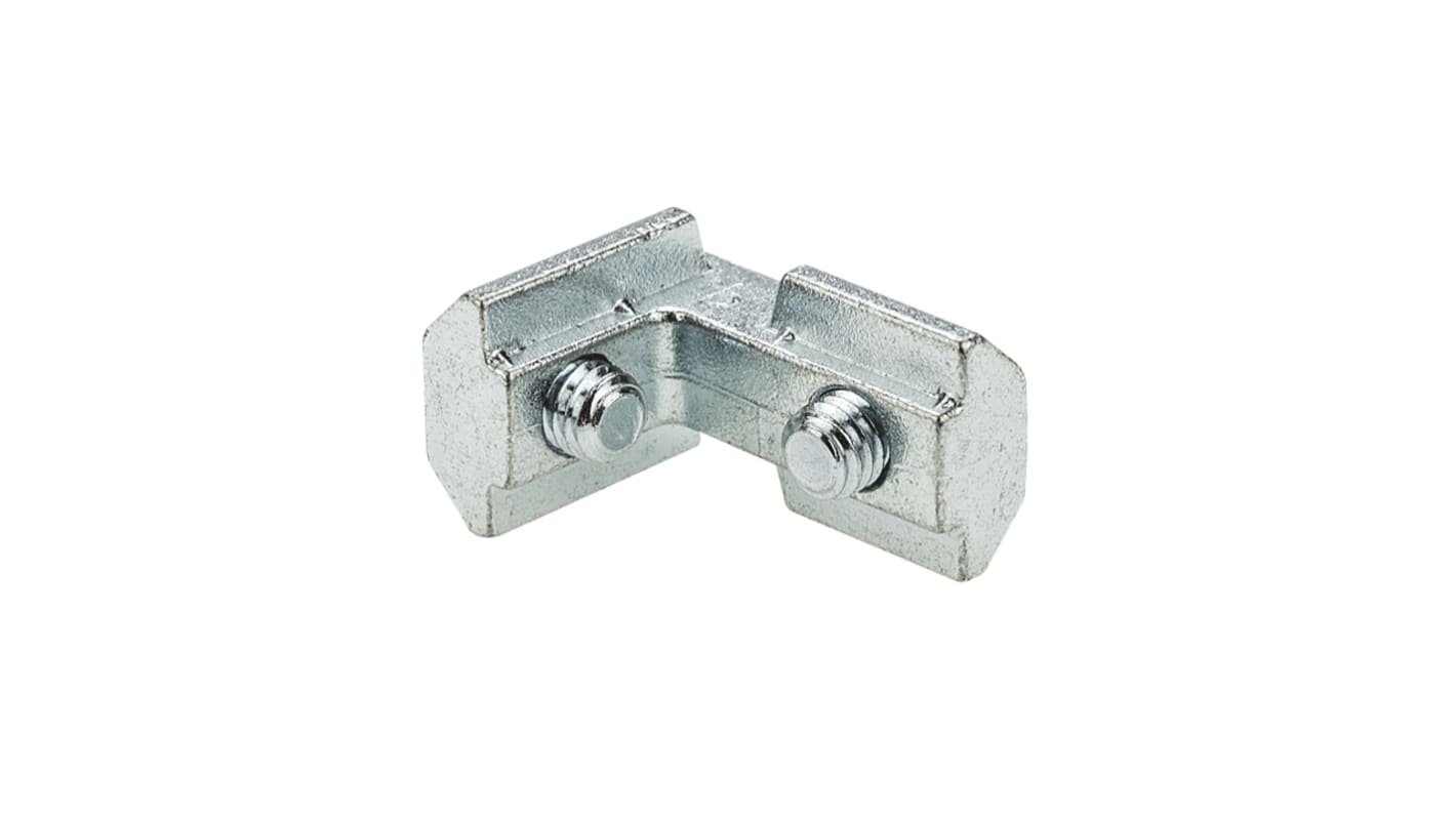 Staffa interna Bosch Rexroth in Acciaio galvanizzato, per profili da 30 mm, scalanatura da 8mm, M6