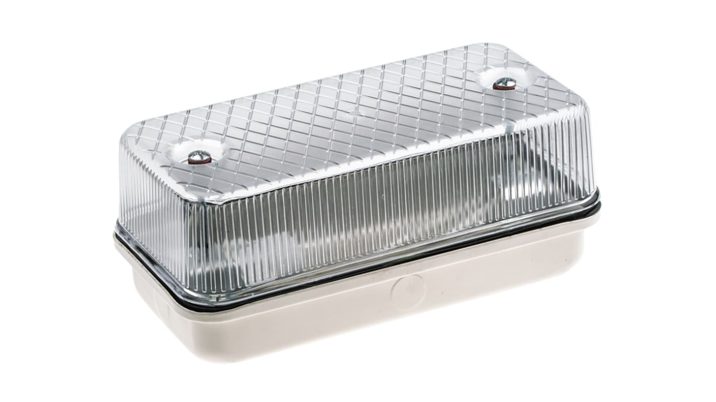 Plafón Rectangular, con GLS, 230 Vac, 100 W, IP64