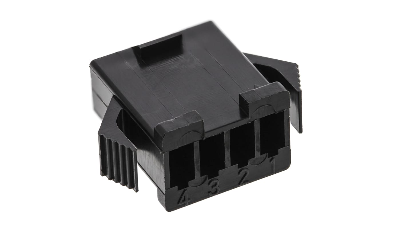 JST Male Connector Housing, 4 Way, 1 Row
