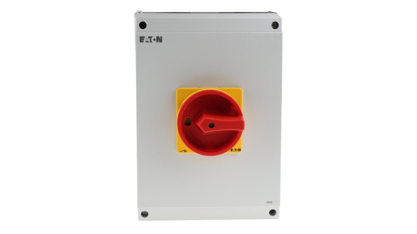 Eaton 6P Pole Surface Mount Isolator Switch - 100A Maximum Current, 30kW Power Rating, IP65