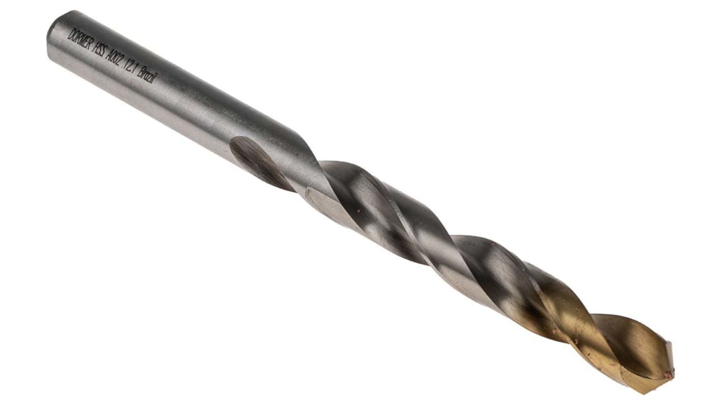 Dormer A002 Series HSS Twist Drill Bit, 12.1mm Diameter, 151 mm Overall