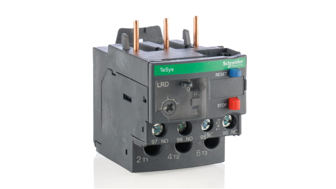 Schneider Electric LRD Overload Relay 1NO + 1NC, 2.5 → 4 A F.L.C, 4 A Contact Rating, 3P, TeSys