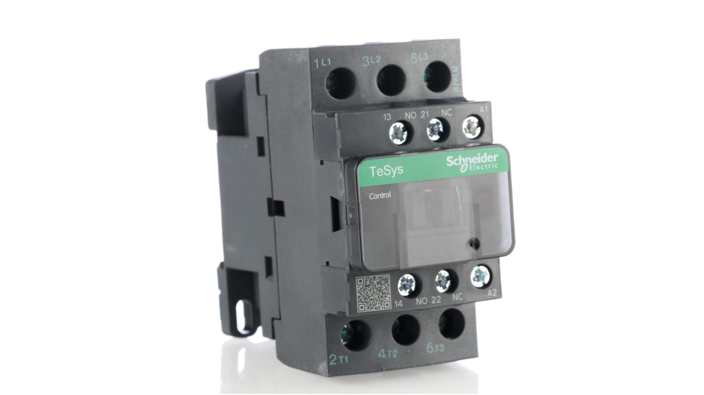 Schneider Electric LC1D Series Contactor, 24 V ac Coil, 3-Pole, 25 A, 11 kW, 3NO, 690 V ac