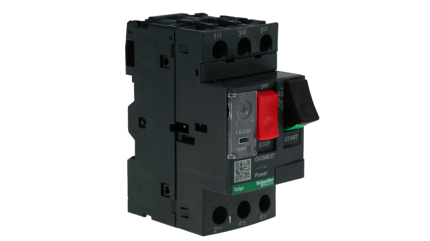 Disjoncteur moteur Schneider Electric TeSys GV2ME 1,6 → 2,5 A, 690 V