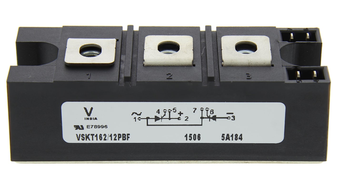 Module thyristor dual, VSKT162/12PBF, 160A, 270mA, 1200V, INT-A-PAK, 7 broches