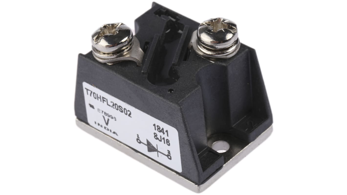 Diode Montage panneau Vishay, 70A, 200V, Module en T