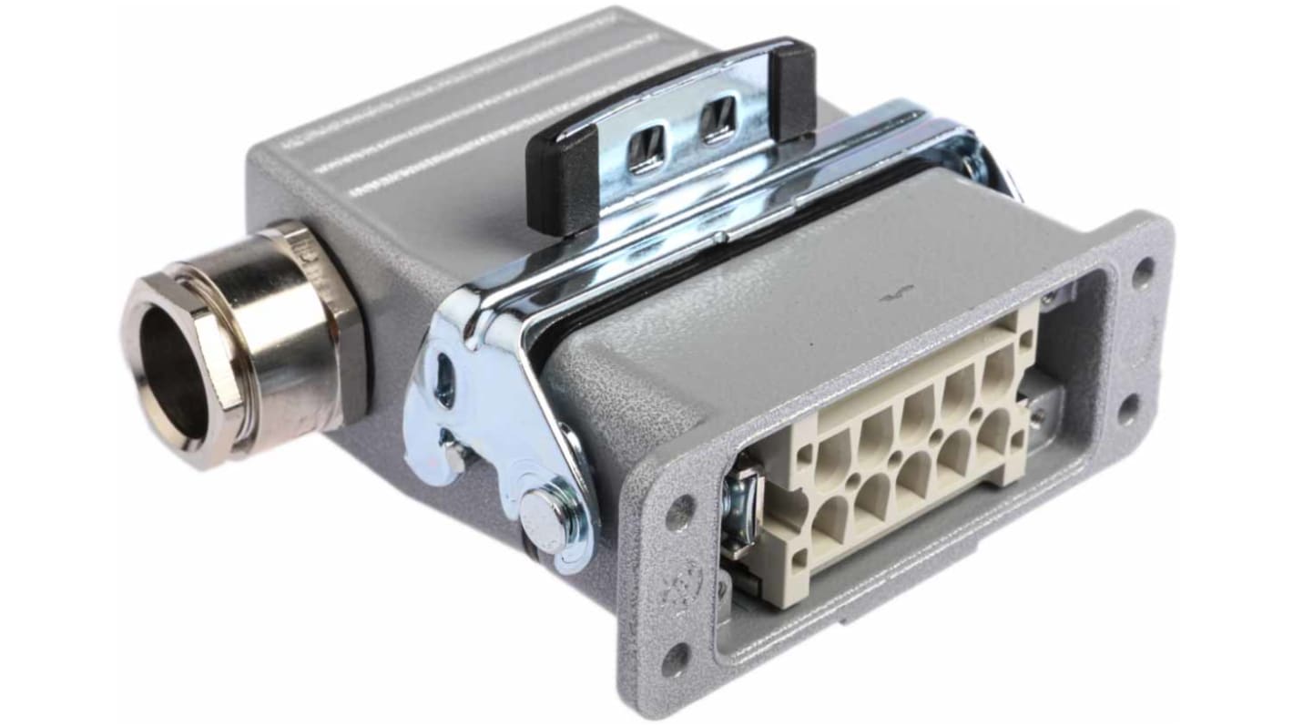 Conector de potencia EPIC H-A Hembra a Macho de 10 vías, 440 V, 10A, IP65, con rosca M20