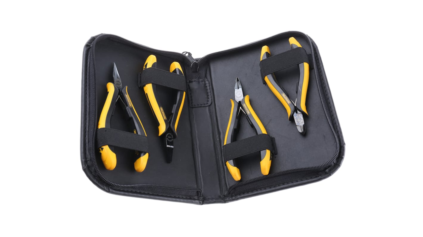 Bernstein 4-Piece Plier Set, ESD, 200 mm Overall