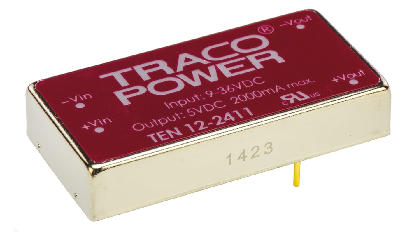 Convertidor dc-dc 12W, Salida 5V dc, 2A, ±0.5%