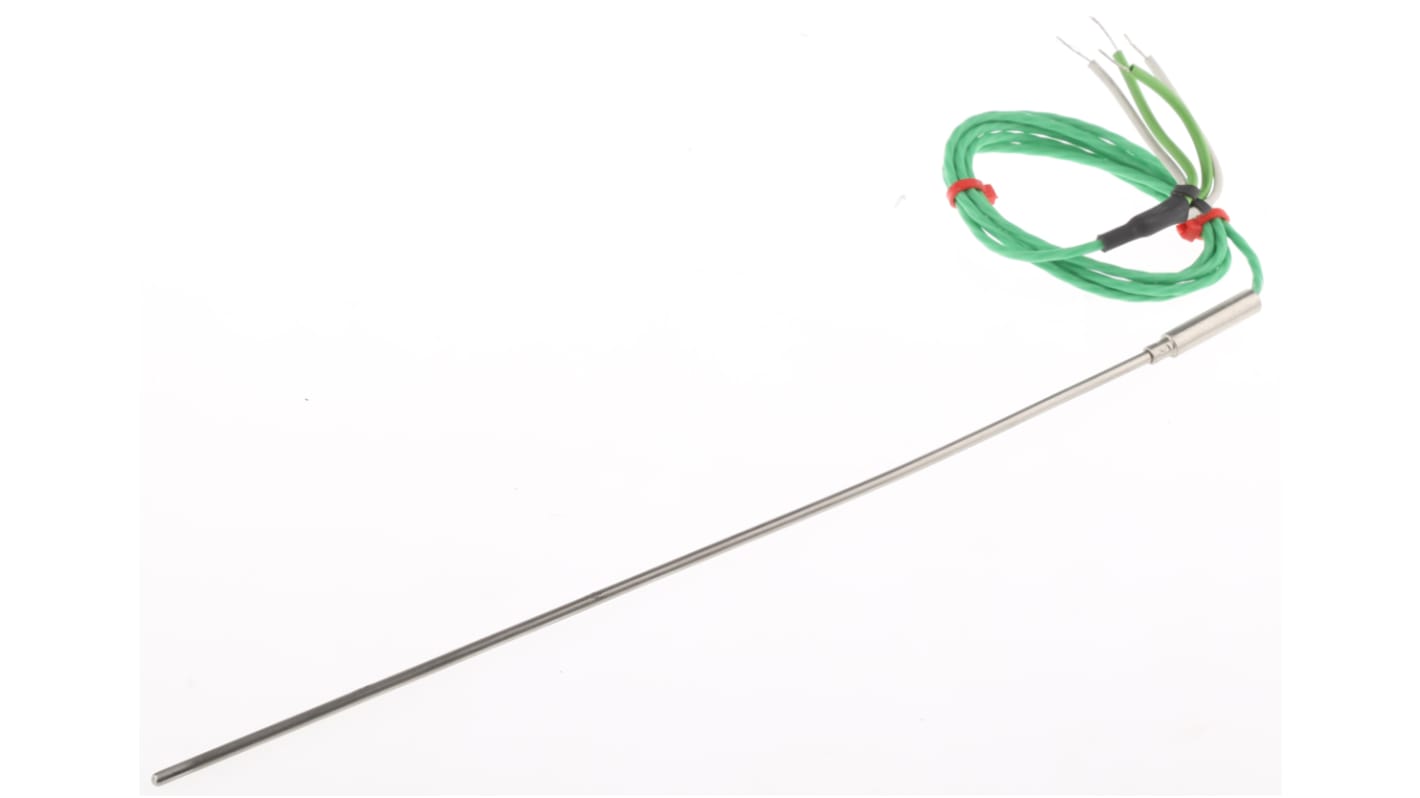 RS PRO Type K Thermocouple 250mm Length, 3mm Diameter → +1100°C