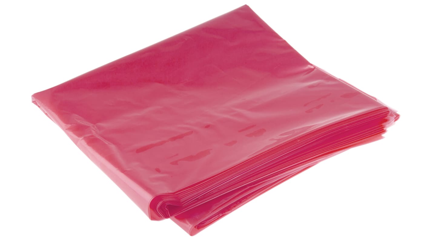 Sachet antistatique à fermeture par thermo-soudage, RS PRO 1200mm x 750mm x 0.075mm, Rose