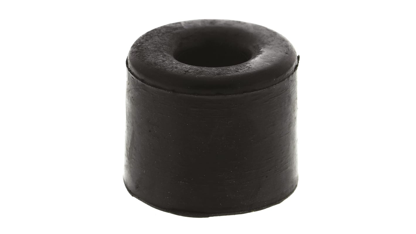 RS PRO Black Rubber Bumper Door Stop, 28mm Diameter RS