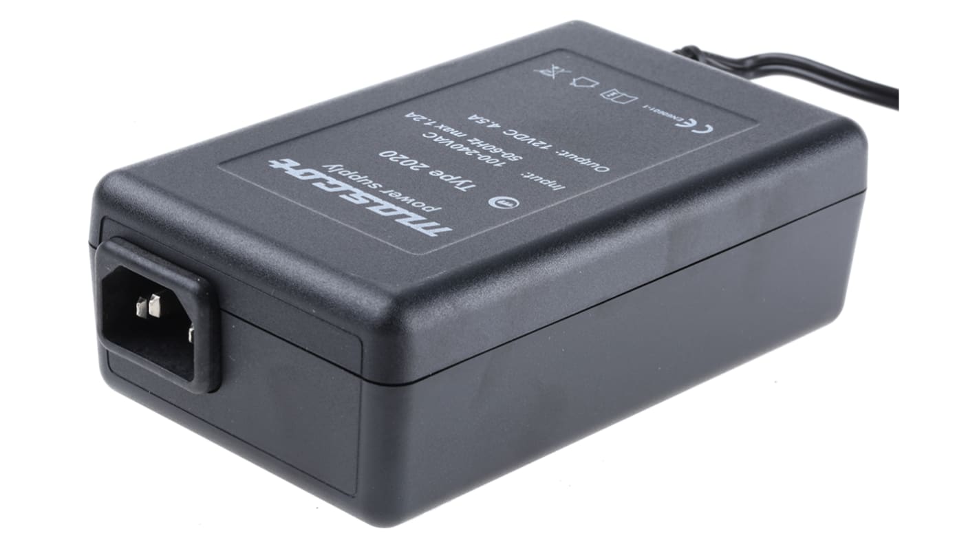 Mascot Power Brick AC/DC Adapter 12V dc Output, 4.5A Output