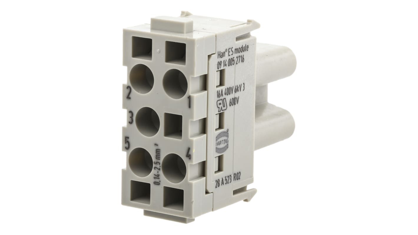 Aislante para conector industrial HARTING Hembra, serie Han-Modular