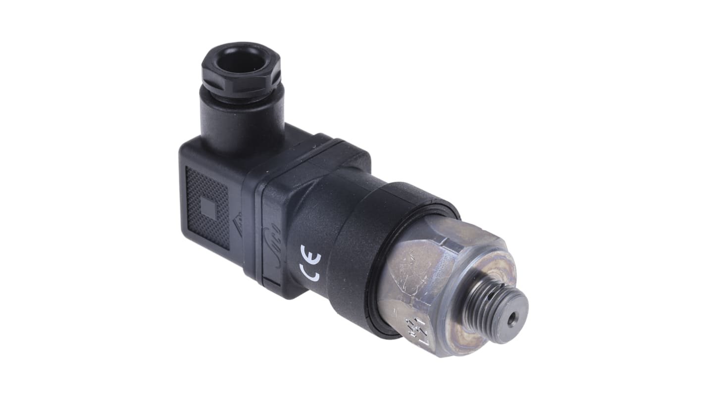Tlakový snímač, řada: 0184 DIN 43650 typ A pro vzduch, topný olej, hydraulickou kapalinu, terpentýn max. tlak 10bar 250