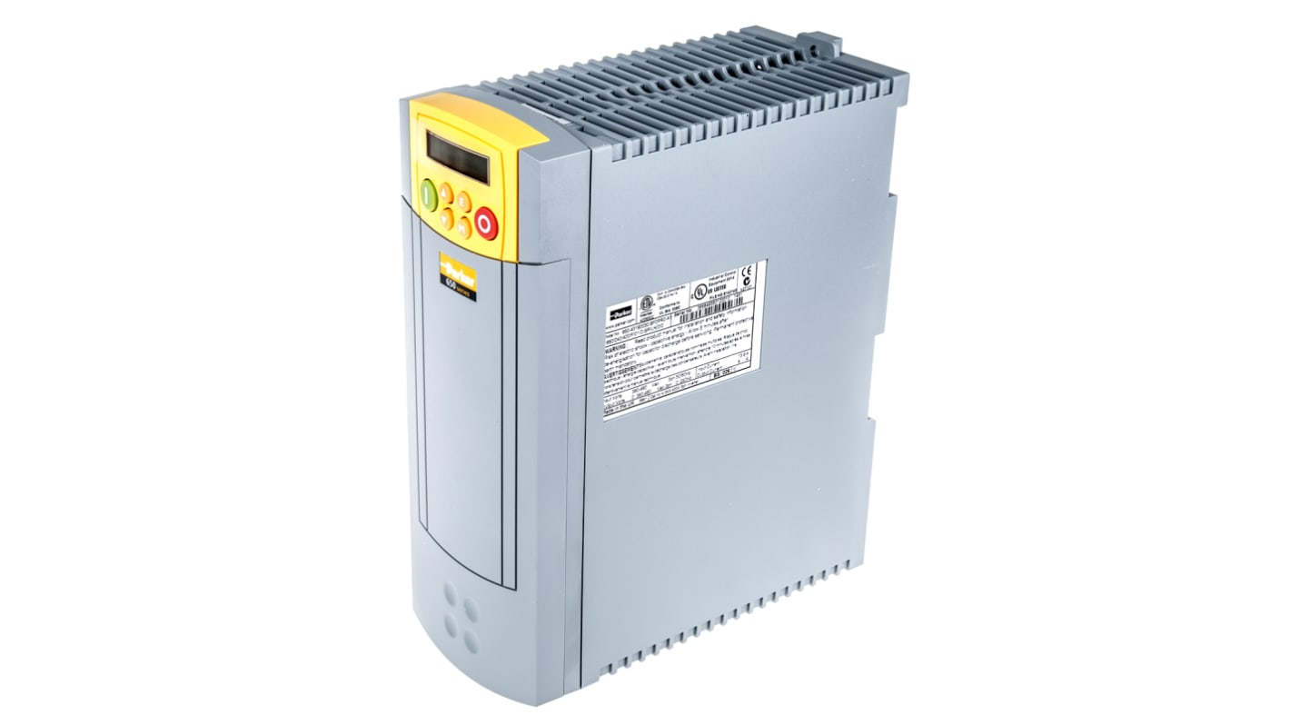 Parker Inverter Drive, 4 kW, 3 Phase, 400 V ac, 9 A, AC650 Series