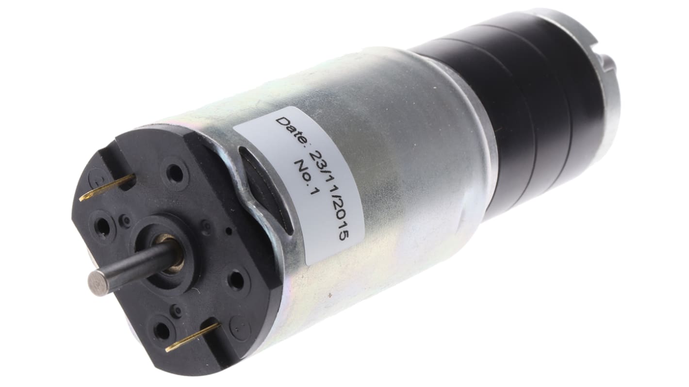 RS PRO Bürsten-Getriebemotor bis 4.5 Nm, 24 V dc / 13.2 W, Wellen-Ø 6mm, 38mm x 106mm