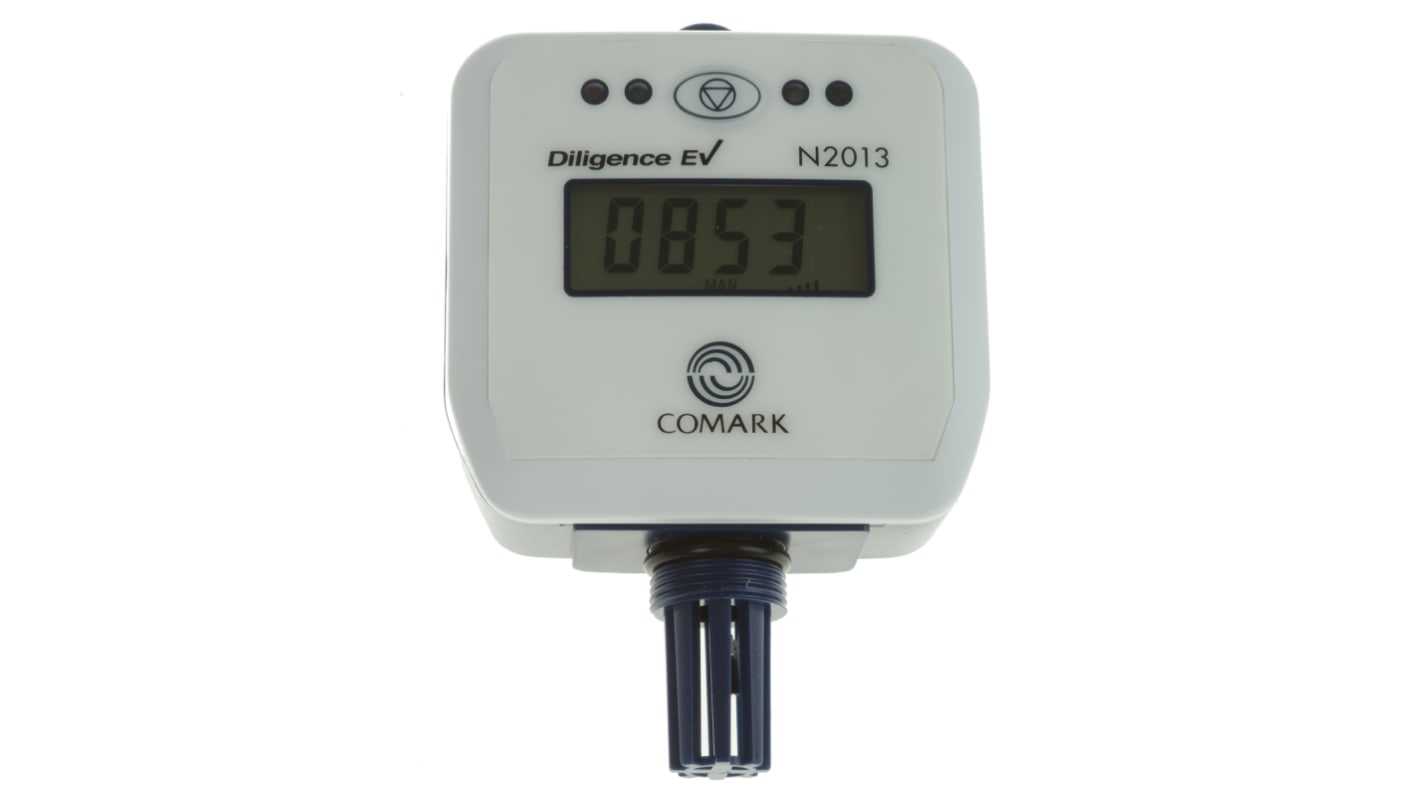 Comark 2-Kanal Feuchtigkeit, Temperatur Datenlogger, -40°C → +70°C / 97%RH, Sensor Thermistor