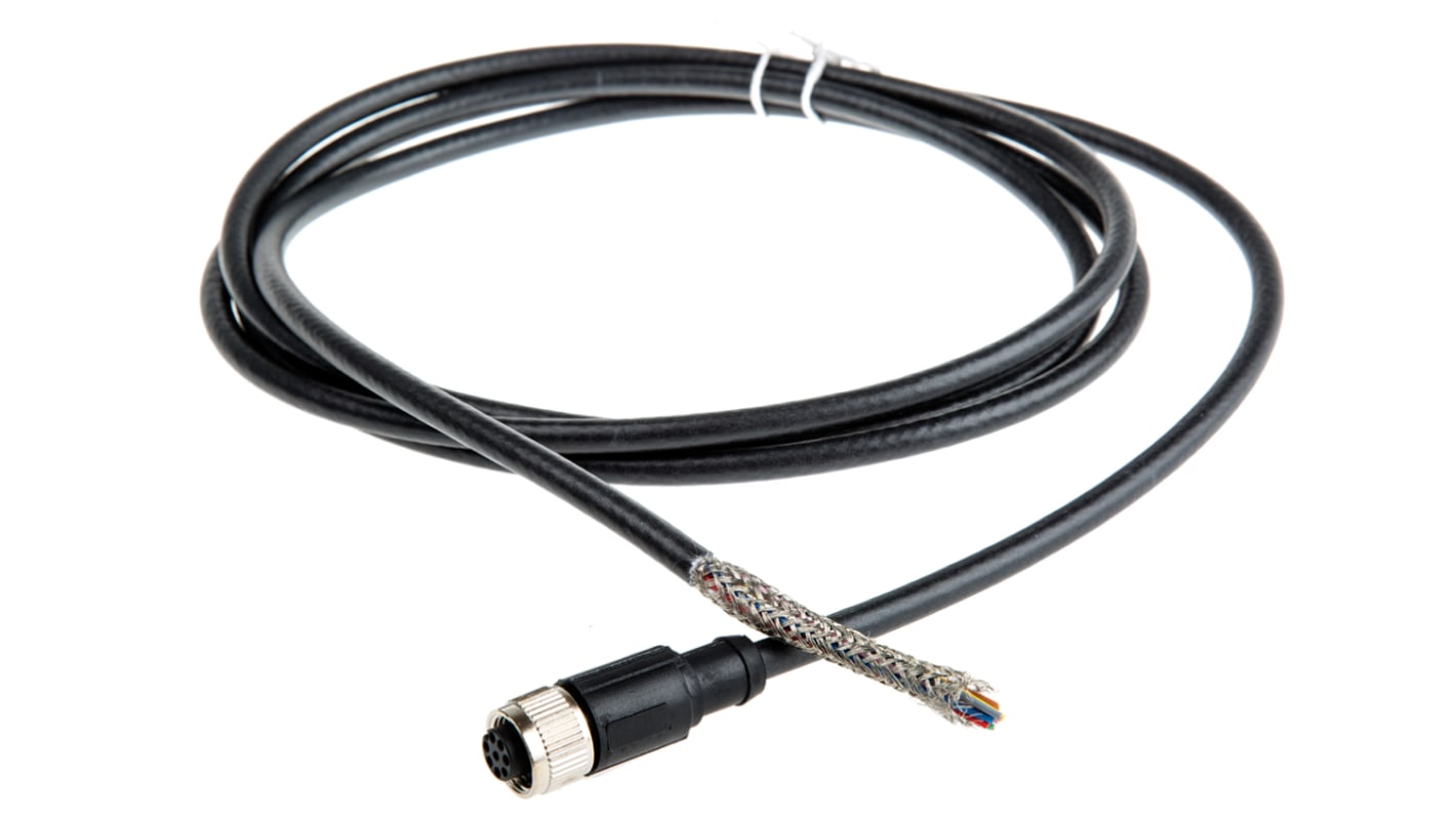 Baumer Female M12 to Unterminated Sensor Actuator Cable, 2m