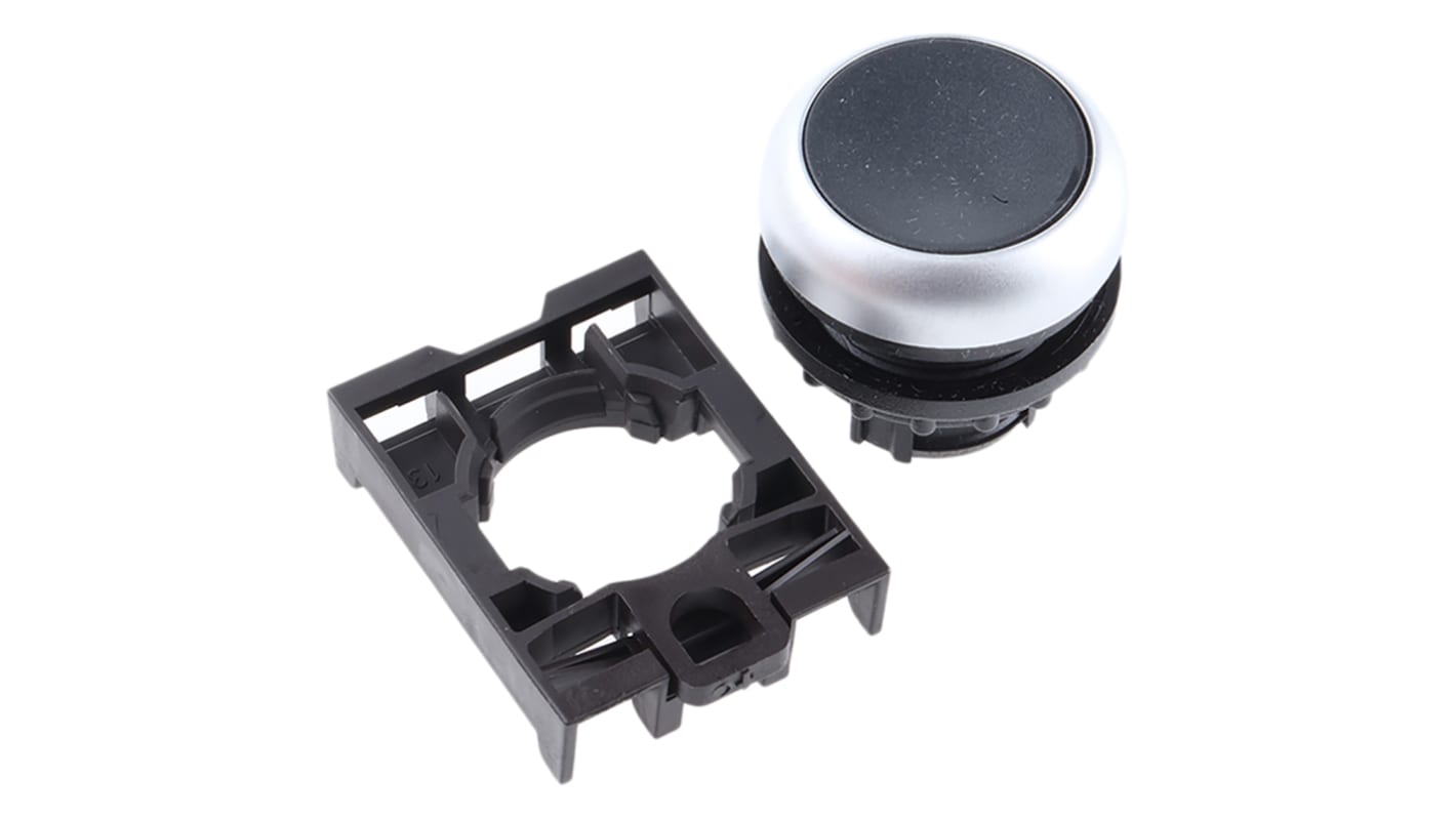 Cabezal de pulsador Eaton serie RMQ Titan M22, Ø 22mm, de color Negro, Mantenido, IP69K