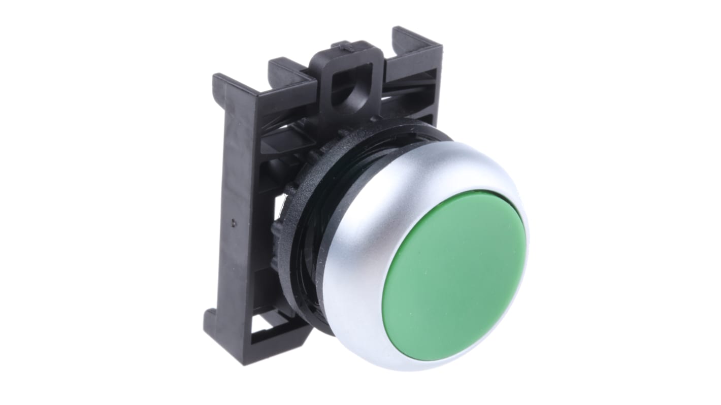 Cabezal de pulsador Eaton serie RMQ Titan M22, Ø 22mm, de color Verde, Mantenido, IP69K