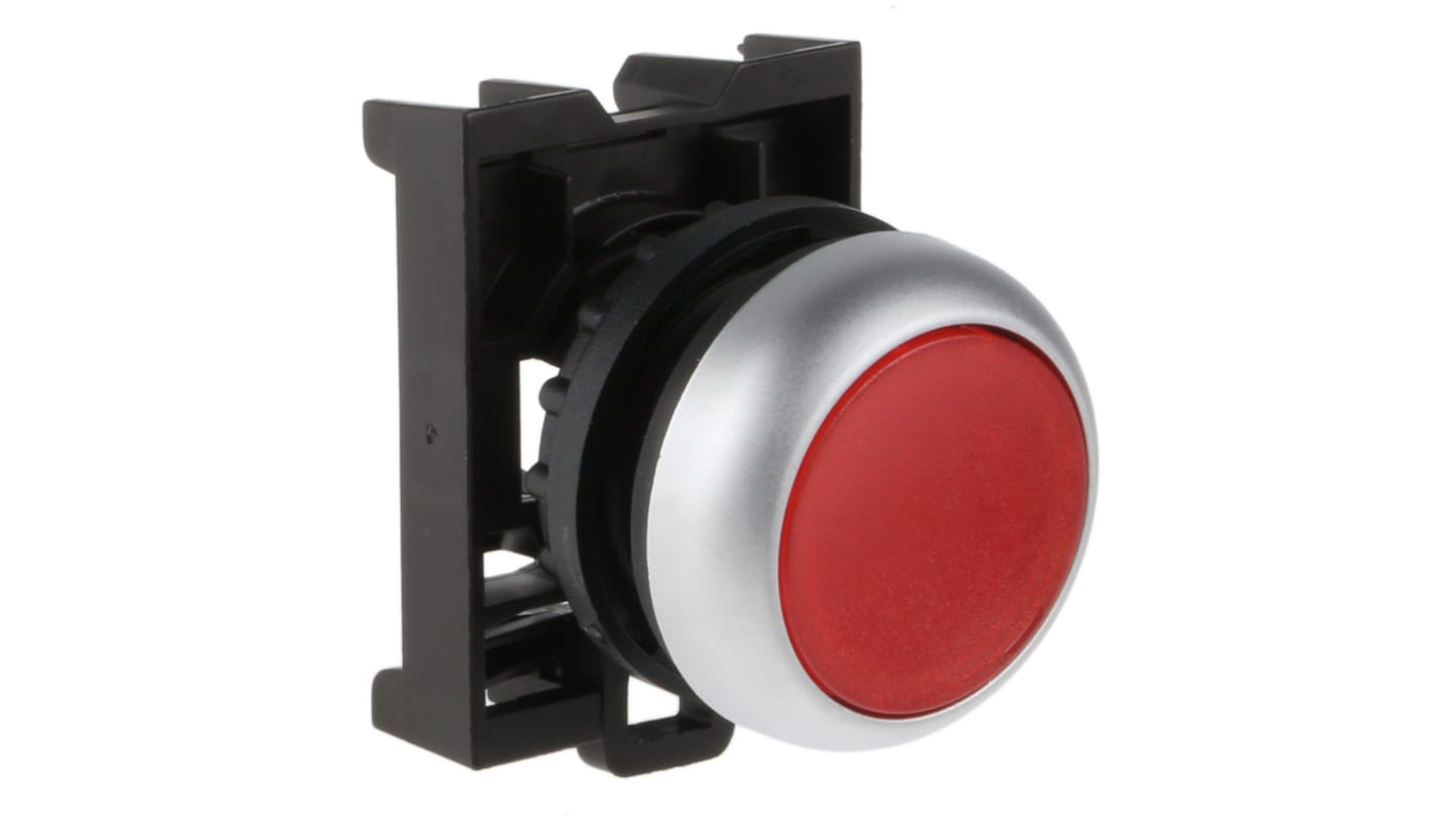 Cabezal de pulsador Eaton serie RMQ Titan M22, Ø 22mm, de color Rojo, Redondo, Momentáneo, IP69K