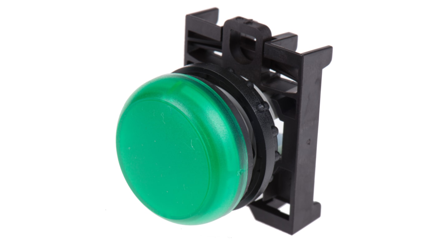 Tête de voyant lumineux Vert Eaton, série RMQ Titan M22, diam. découpe 22.5mm, IP69K