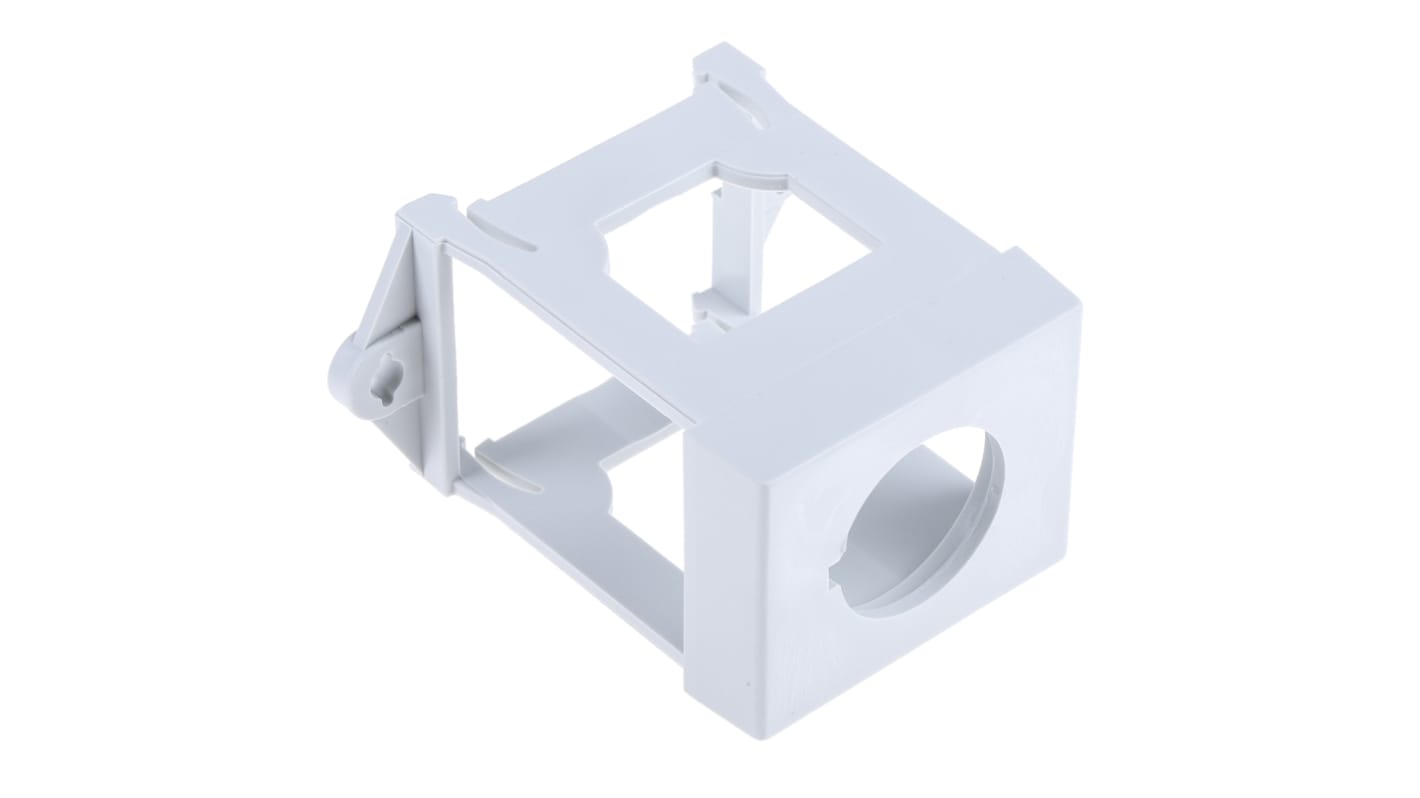 4 Supports Rail DIN Pour Interrupteur Bouton-poussoir 22mm - Adaptateur Montage Rail Potentiomètre & Arrêt Urgence - 9