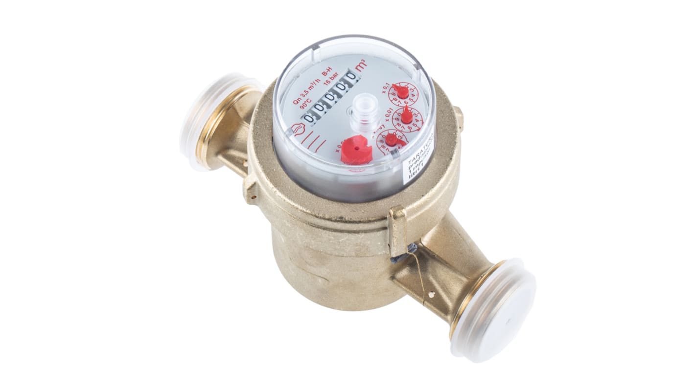 Misuratore di portata d'acqua tipo A, B Altecnic, 7m³/h, 9999.9m³ max, BSPP 1" maschio