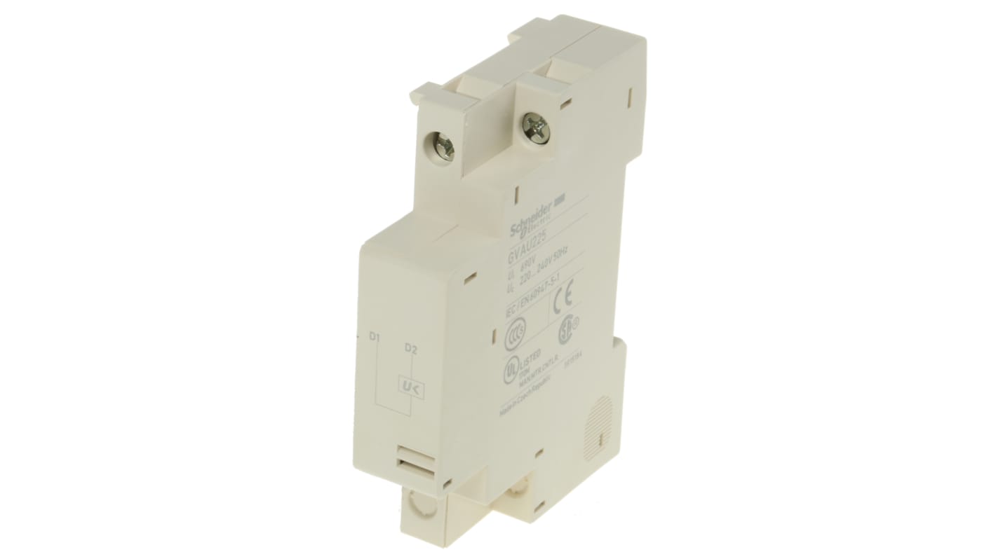 Schneider Electric GVAU Series Under Voltage Release for Use with GV2 GVAU Series, GV3 GVAU Series