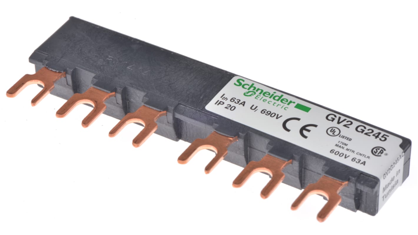 Peigne de raccordement Schneider Electric, pas:45mm, 690V, Série GV2G