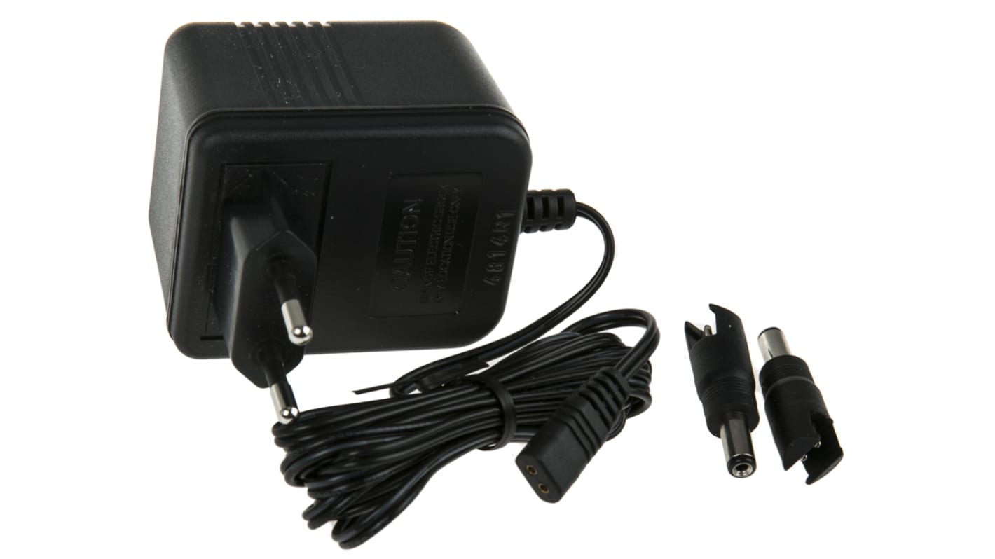 Mascot 4.5W Plug-In AC/DC Adapter 9V dc Output, 500mA Output